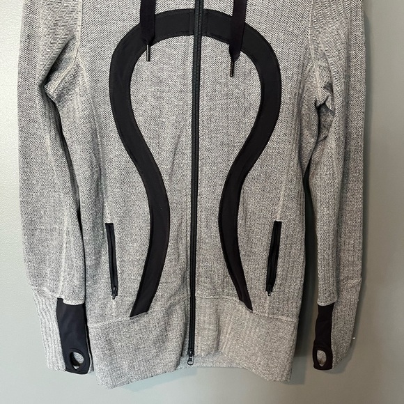 Lululemon Stride Jacket *Brushed Ghost Heathered Coal Herringbone / Coal - Picture 6 of 11